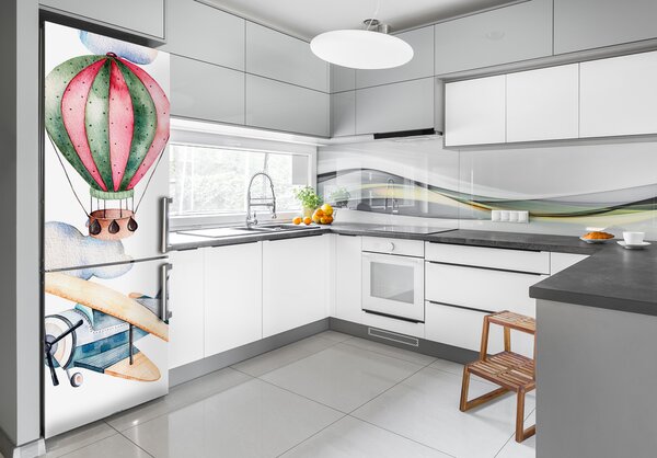 Foto nálepka na ledničku Balony a letadla FridgeStick-70x190-f-120698556