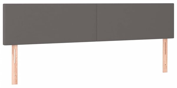 Box spring postel s matrací šedá 120x190 cm umělá kůže 3269969