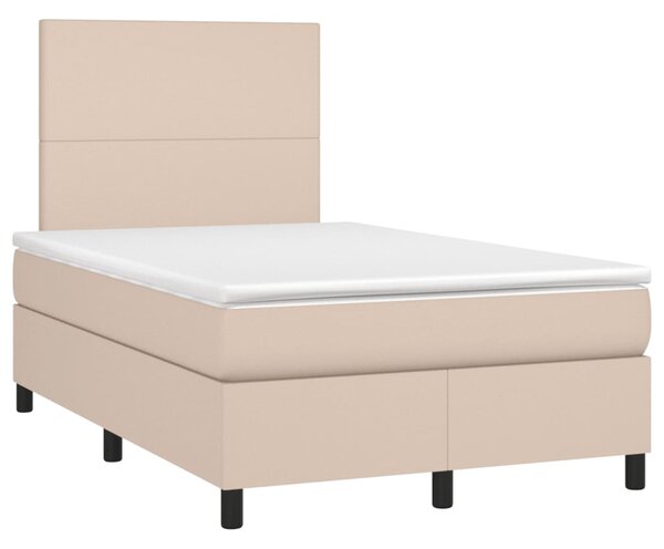 Box spring postel s matrací cappuccino 120x190 cm umělá kůže 3269970