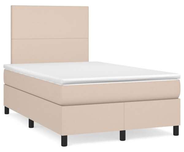 Box spring postel s matrací cappuccino 120x190 cm umělá kůže 3269970