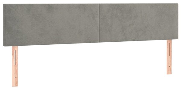 Box spring postel s matrací světle šedá 120x190 cm samet 3269983