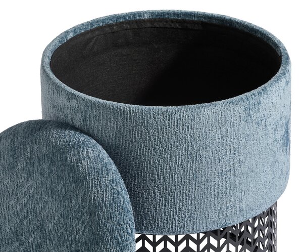 TABURET, kov, textil, kompozitní dřevo, 40/44/40 cm MID.YOU - Online Only lavice, Online Only