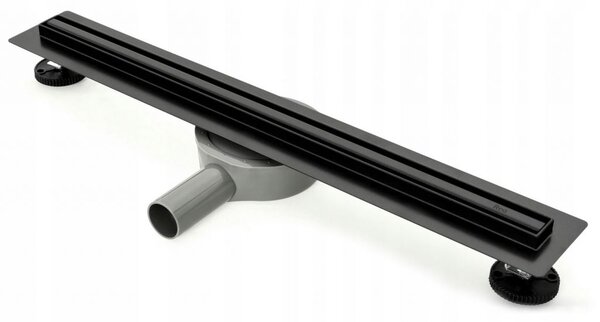 REA - Lineární odtokový žlab Neo Slim Pro 60 - černá