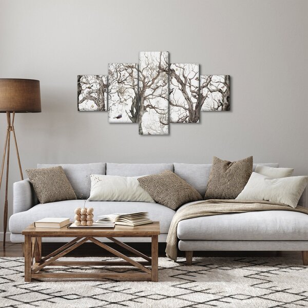 Obraz - Lesní vzor, kresba (125x70 cm)