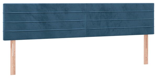 Box spring postel s matrací tmavě modrá 120x190 cm samet 3270005