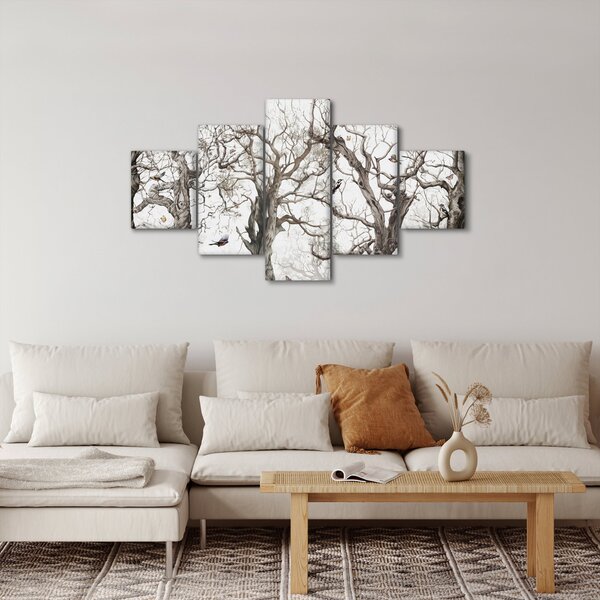 Obraz - Lesní vzor, kresba (125x70 cm)