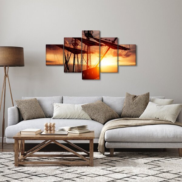 Obraz - Starověká pirátská loď (125x70 cm)