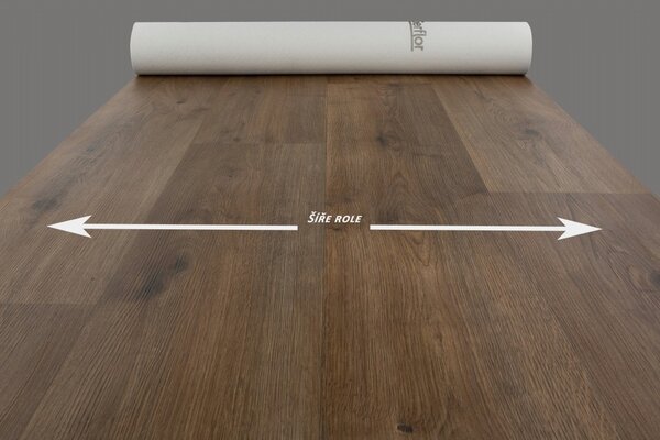 PVC Texline Gerflor Sherwood Brown 2015 - tmavé dřevo 2 m