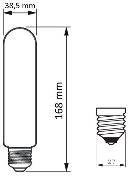LED žárovka TForce Core LED road 17W 727 E27 MV 2700lm