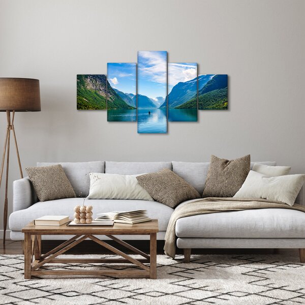 Obraz - Jezero Lovatnet (125x70 cm)
