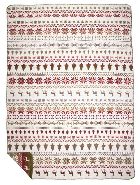Oboustranný vzorovaný pléd Nordic XL - 150*200 cm - Mars & More