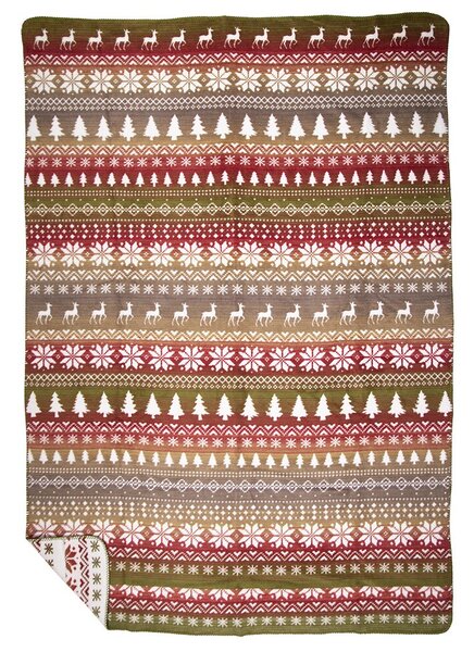 Oboustranný vzorovaný pléd Nordic XL - 150*200 cm - Mars & More