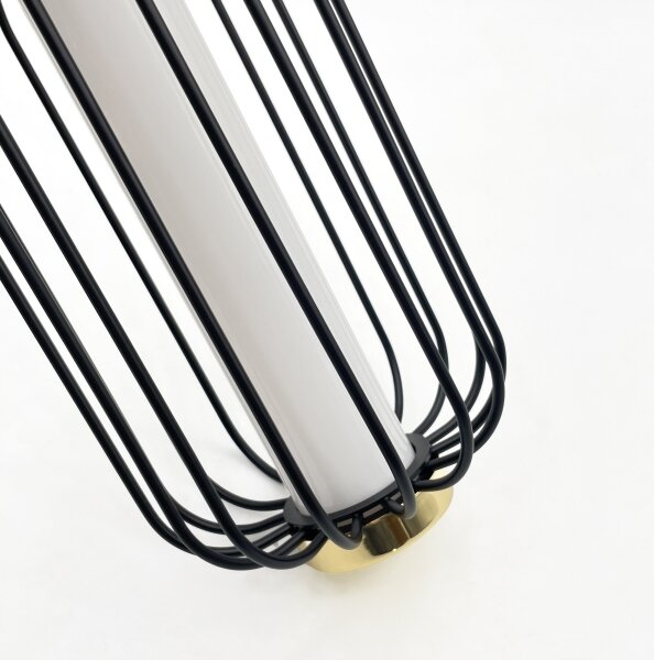 LED Lustr na lanku BONNIE LED/15W/230V 3000K černá