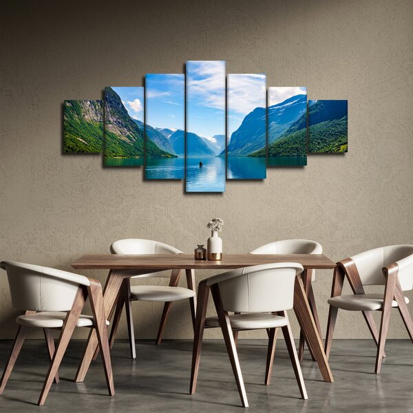 Obraz - Jezero Lovatnet (210x100 cm)