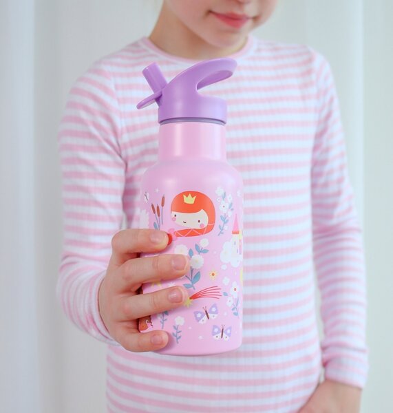 A Little Lovely Company - nerezová láhev na pití, 350 ml – princezny