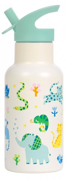 A Little Lovely Company - nerezová láhev na pití, 350 ml – džungle