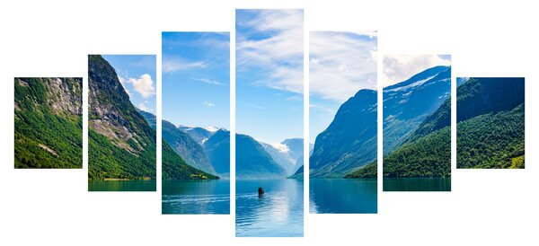 Obraz - Jezero Lovatnet (210x100 cm)