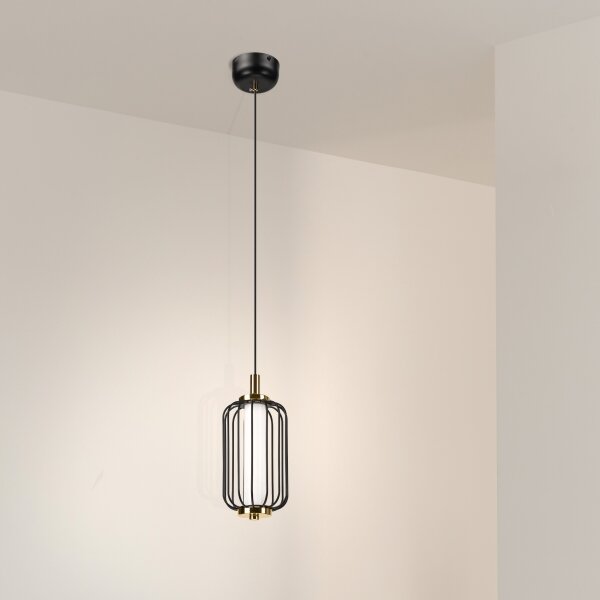 LED Lustr na lanku BONNIE LED/10W/230V 3000K černá