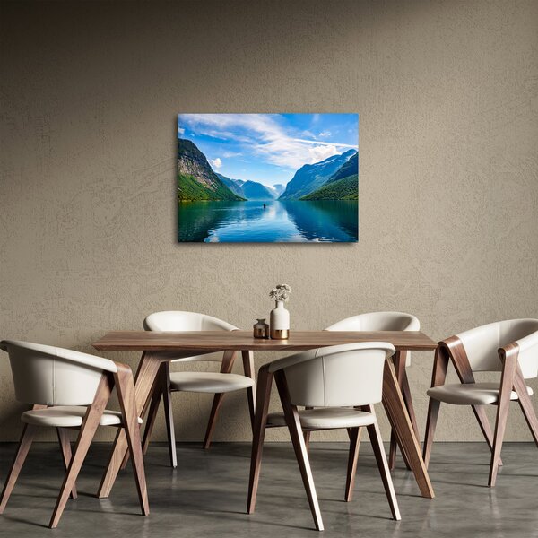 Obraz - Jezero Lovatnet (70x50 cm)