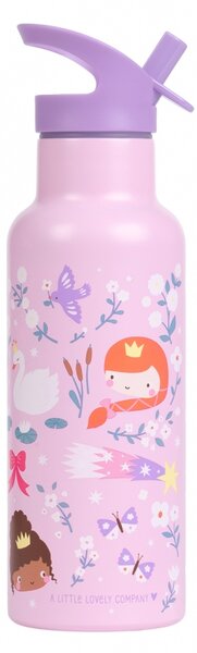 A Little Lovely Company - nerezová láhev na pití, 500 ml – princezny