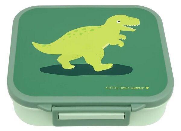 A Little Lovely Company - krabička na svačinu s přihrádkami – dinosaurus
