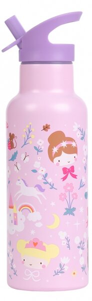 A Little Lovely Company - nerezová láhev na pití, 500 ml – princezny