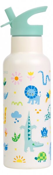 A Little Lovely Company - nerezová láhev na pití, 500 ml – džungle