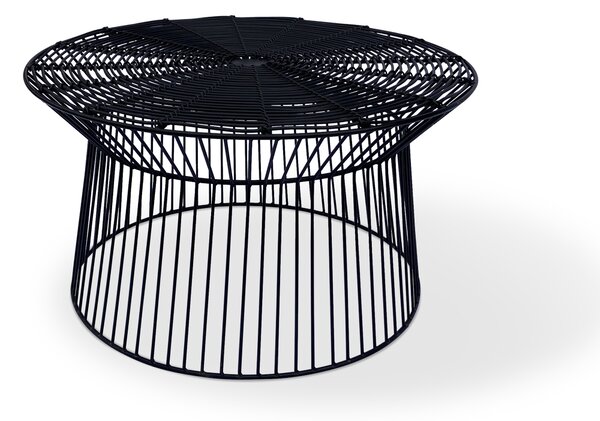 Vikio Černý zahradní stolek T1241, ø 76 cm