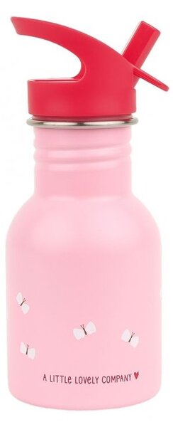 A Little Lovely Company - nerezová jednostěnná láhev na pití, 350 ml – veselé třešničky