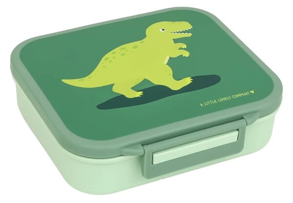 A Little Lovely Company - krabička na svačinu s přihrádkami – dinosaurus
