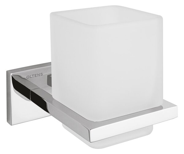 Oltens Tved kelímek na čištění zubů bílá-chrom 86101510