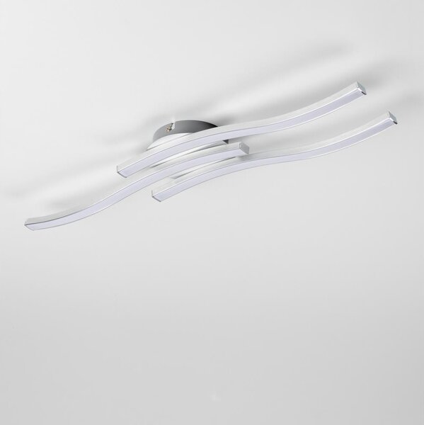 LED Stropní svítidlo 3xLED/6W/230V 3000K stříbrná