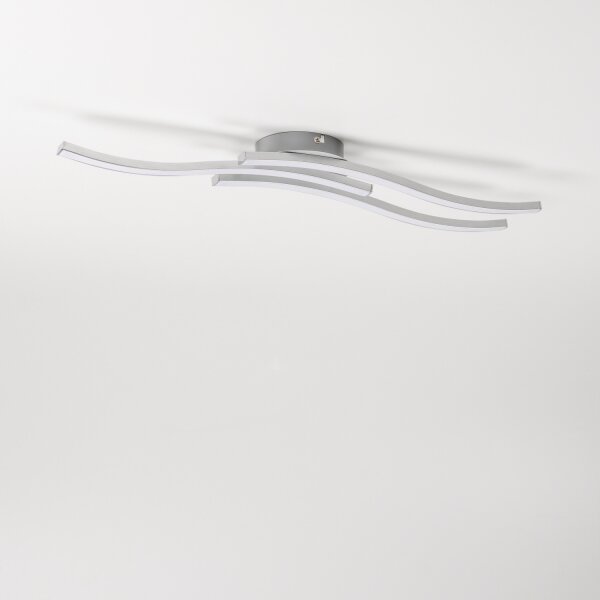 LED Stropní svítidlo 3xLED/6W/230V 3000K stříbrná