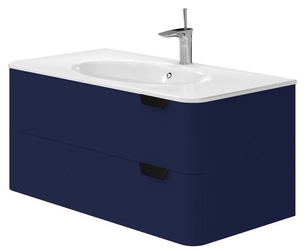 Lavedo Velluto Blue 100 koupelnová skříňka s umyvadlem
