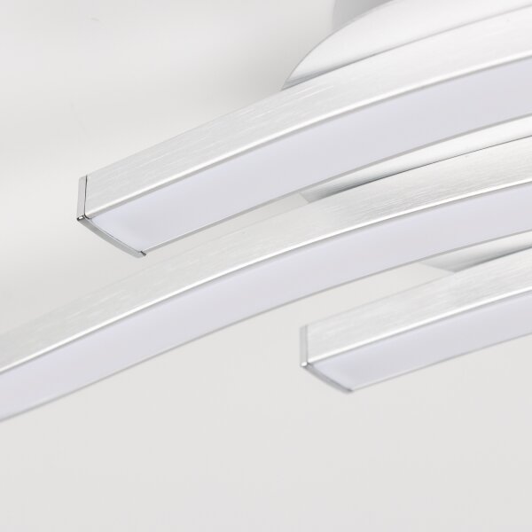 LED Stropní svítidlo 3xLED/6W/230V 3000K stříbrná