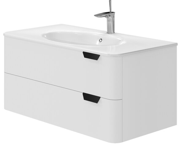 Lavedo Velluto White 100 koupelnová skříňka s umyvadlem