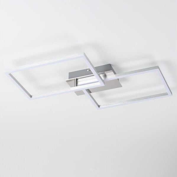 LED Stropní svítidlo LED/17W/230V matný chrom