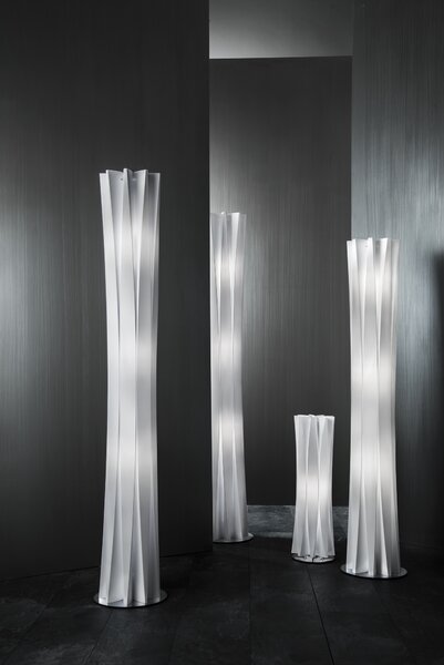 SLAMP BACFXXLWHT00000000EU Bach Floor XXL, designová stojací lampa z bílého Opalflexu, 3xE27, výška 184cm