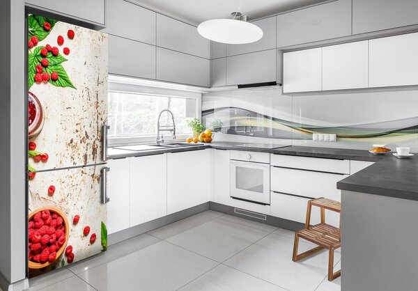 Nálepka na ledničku fototapeta Malinový džem FridgeStick-70x190-f-120964382