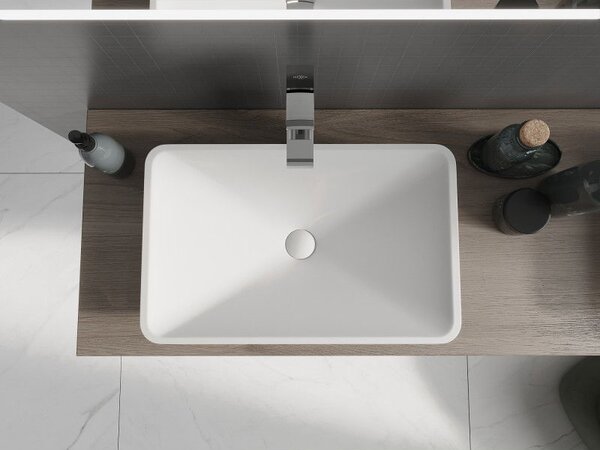 Mexen Esper umyvadlo na desku z konglomerátu 60 x 38 cm, bílá - 23036001