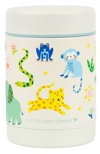 A Little Lovely Company – izolovaná nerezová nádoba na potraviny – džungle