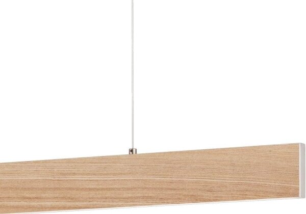 Eglo 39344 - LED Lustr na lanku CLIMENE LED/17W/230V + LED/4,2W dub