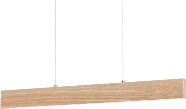 Eglo 39344 - LED Lustr na lanku CLIMENE LED/17W/230V + LED/4,2W dub