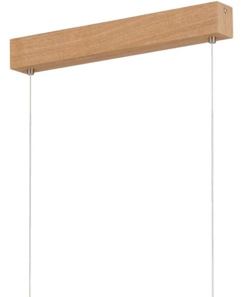 Eglo 39344 - LED Lustr na lanku CLIMENE LED/17W/230V + LED/4,2W dub