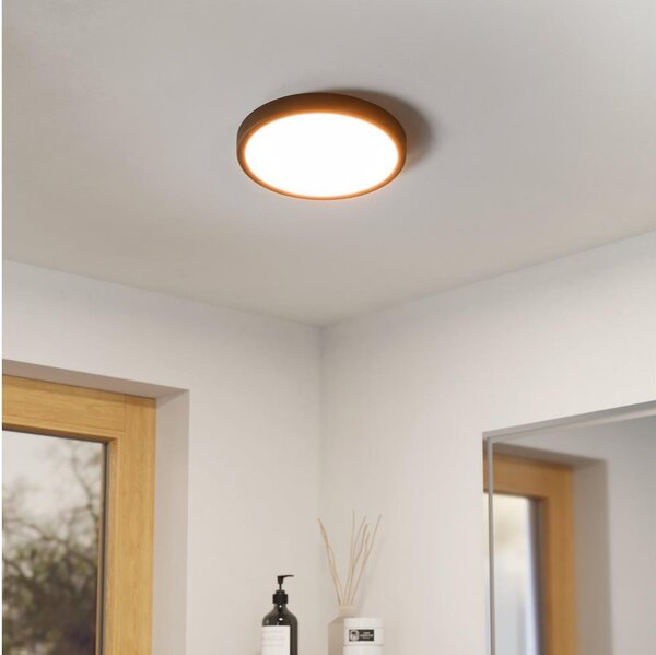 Eglo 901326-LED Koup. stropní svítidlo FUEVA LED/14,2W/230V pr.27,8cm IP44 černá