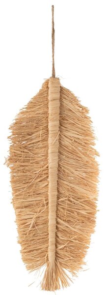 Nástěnná dekorace ve tvaru listu z rákosu - 29*82cm - J-Line by Jolipa