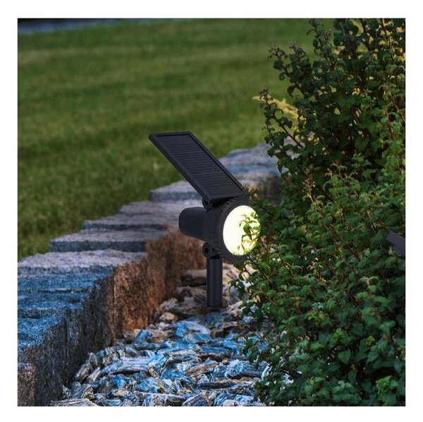 Eglo 901069 - LED RGBW Stm. solární lampa SAMBUCO LED/3W/4,5V IP44 černá + DO