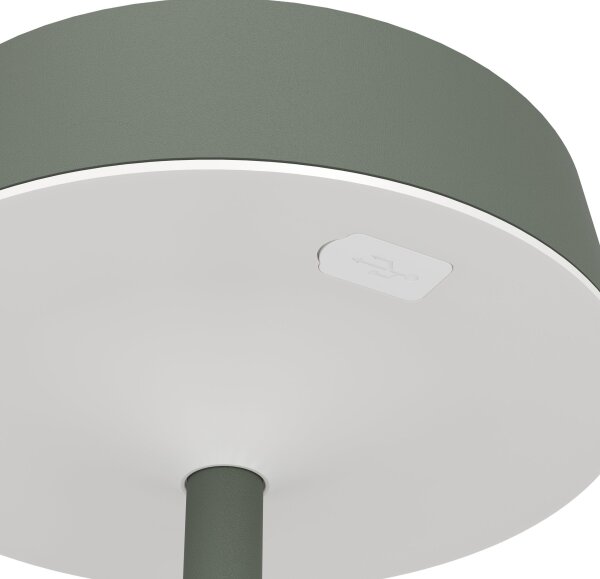 Eglo 75878-LED St. solár. nab. stolní lampa SIMERI LED/3W/5V 1800mAh IP44 zelená