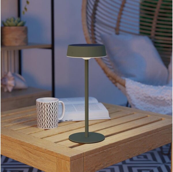 Eglo 75878-LED St. solár. nab. stolní lampa SIMERI LED/3W/5V 1800mAh IP44 zelená