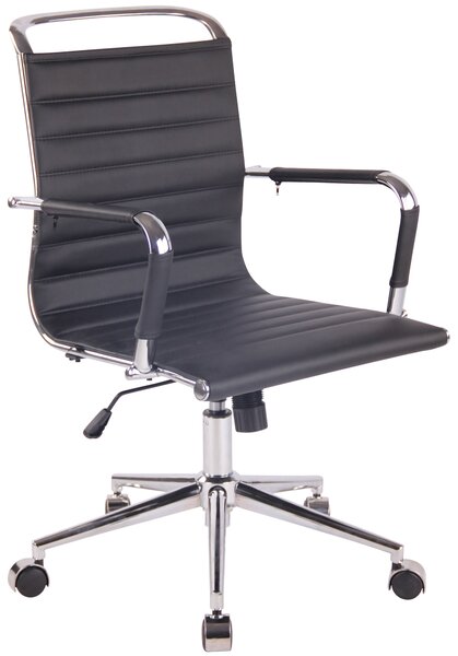 DMQ Černá prošívaná kancelářská židle Lexus II